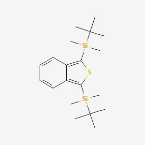 molecular formula C20H34SSi2 B14267036 (2-Benzothiene-1,3-diyl)bis[tert-butyl(dimethyl)silane] CAS No. 136132-57-5