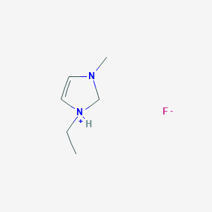 1-Ethyl-3-methyl-2,3-dihydro-1H-imidazol-1-ium fluoride