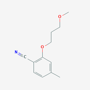 molecular formula C12H15NO2 B1426710 2-(3-甲氧基丙氧基)-4-甲基苯甲腈 CAS No. 1250664-52-8