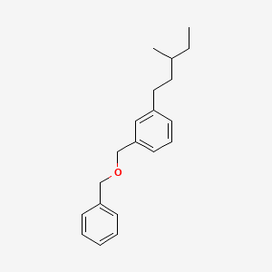 1-[(Benzyloxy)methyl]-3-(3-methylpentyl)benzene