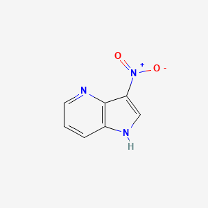 molecular formula C7H5N3O2 B1426713 3-Nitro-1H-pyrrolo[3,2-b]pyridine CAS No. 23612-33-1