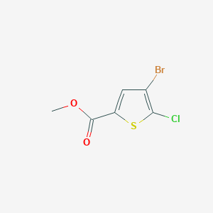 molecular formula C6H4BrClO2S B1426717 Methyl 4-bromo-5-chlorothiophene-2-carboxylate CAS No. 1047630-72-7