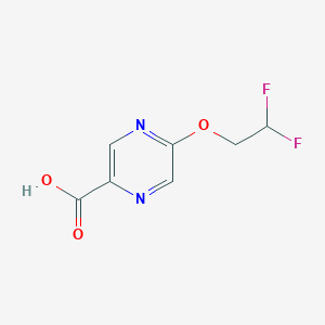 molecular formula C7H6F2N2O3 B1426718 5-(2,2-Difluoroethoxy)pyrazine-2-carboxylic acid CAS No. 1174323-38-6