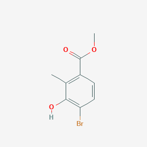 molecular formula C9H9BrO3 B1426724 甲基4-溴-3-羟基-2-甲基苯甲酸酯 CAS No. 1149388-19-1