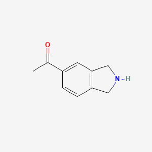 molecular formula C10H11NO B1426726 1-(异吲哚啉-5-基)乙酮 CAS No. 905274-46-6