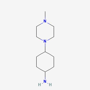 molecular formula C11H23N3 B1426727 4-(4-Methylpiperazin-1-yl)cyclohexanamine CAS No. 723341-87-5