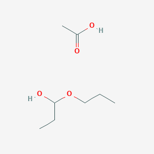 Acetic acid;1-propoxypropan-1-ol