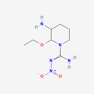 3-amino-2-ethoxy-N'-nitropiperidine-1-carboximidamide