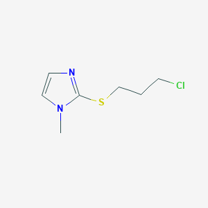 2-[(3-Chloropropyl)sulfanyl]-1-methyl-1H-imidazole