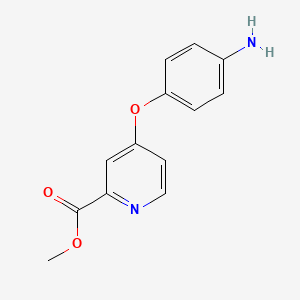 molecular formula C13H12N2O3 B1426733 甲基4-(4-氨基苯氧基)吡啶-2-羧酸酯 CAS No. 757251-59-5
