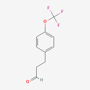 molecular formula C10H9F3O2 B1426734 苯甲醛，4-(三氟甲氧基)- CAS No. 1036396-43-6