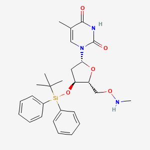 molecular formula C27H35N3O5Si B14267342 3'-O-[tert-Butyl(diphenyl)silyl]-5'-O-(methylamino)thymidine CAS No. 195326-22-8