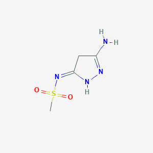 (NZ)-N-(3-amino-1,4-dihydropyrazol-5-ylidene)methanesulfonamide