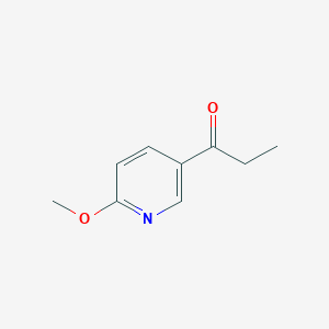 molecular formula C9H11NO2 B1426736 1-(6-Methoxypyridin-3-yl)propan-1-one CAS No. 885229-42-5