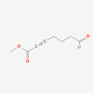 2-Heptynoic acid, 7-oxo-, methyl ester