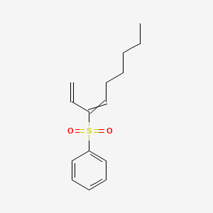 (Nona-1,3-diene-3-sulfonyl)benzene