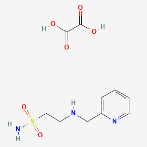 molecular formula C10H15N3O6S B1426740 2-[(吡啶-2-基甲基)氨基]乙磺酰胺草酸盐 CAS No. 1156649-99-8