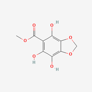 Methyl 4,6,7-trihydroxy-2H-1,3-benzodioxole-5-carboxylate