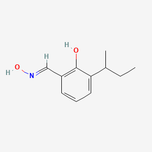 molecular formula C11H15NO2 B14267455 2-butan-2-yl-6-[(E)-hydroxyiminomethyl]phenol 