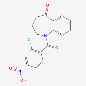 1-(2-Chloro-4-nitrobenzoyl)-1,2,3,4-tetrahydro-5H-1-benzazepin-5-one