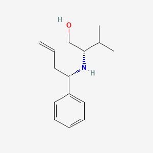 1-Butanol, 3-methyl-2-[[(1S)-1-phenyl-3-butenyl]amino]-, (2S)-