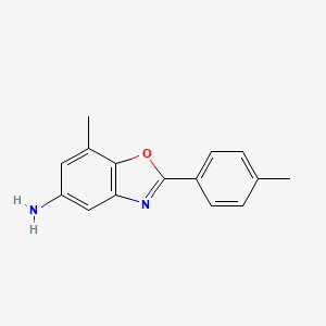 7-Methyl-2-(4-methylphenyl)-1,3-benzoxazol-5-amine