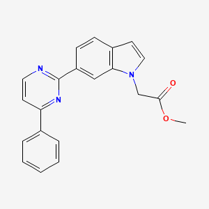 Methyl [6-(4-phenylpyrimidin-2-yl)-1H-indol-1-yl]acetate