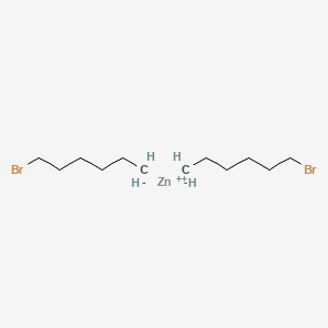 molecular formula C12H24Br2Zn B14267663 Zinc, bis(6-bromohexyl)- CAS No. 166115-20-4