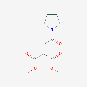 molecular formula C11H15NO5 B14267671 Dimethyl [2-oxo-2-(pyrrolidin-1-yl)ethylidene]propanedioate CAS No. 133683-69-9