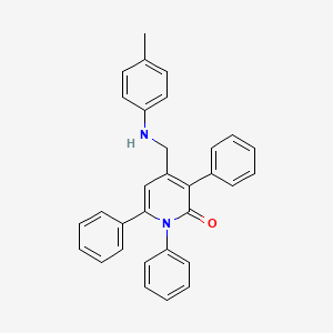 molecular formula C31H26N2O B14267714 4-[(4-Methylanilino)methyl]-1,3,6-triphenylpyridin-2(1H)-one CAS No. 138813-53-3