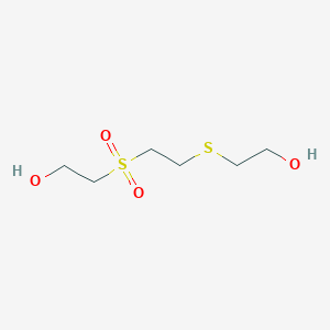 molecular formula C6H14O4S2 B14267723 2-{[2-(2-Hydroxyethanesulfonyl)ethyl]sulfanyl}ethan-1-ol CAS No. 173584-19-5