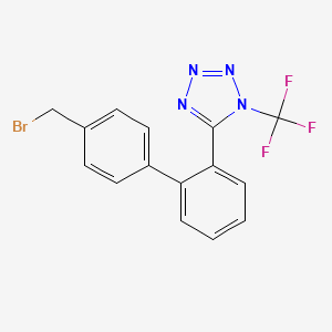 1H-Tetrazole, 5-[4'-(bromomethyl)[1,1'-biphenyl]-2-yl]-1-(trifluoromethyl)-