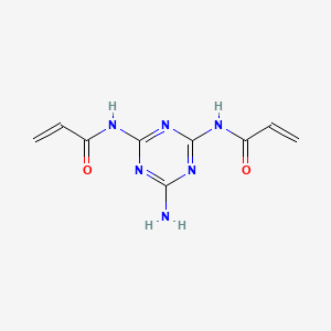 molecular formula C9H10N6O2 B14267765 N,N'-(6-Amino-1,3,5-triazine-2,4-diyl)di(prop-2-enamide) CAS No. 173385-84-7