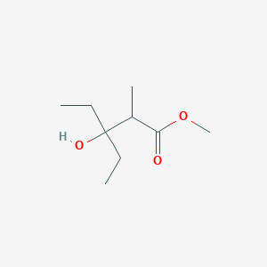 Pentanoic acid, 3-ethyl-3-hydroxy-2-methyl-, methyl ester