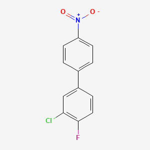 molecular formula C12H7ClFNO2 B1426781 2-Chloro-1-fluoro-4-(4-nitrophenyl)benzene CAS No. 904325-90-2