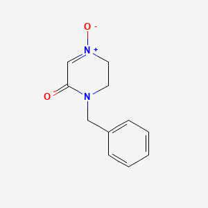 2(1H)-Pyrazinone, 5,6-dihydro-1-(phenylmethyl)-, 4-oxide