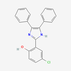 4-Chloro-6-(4,5-diphenyl-1,3-dihydro-2H-imidazol-2-ylidene)cyclohexa-2,4-dien-1-one