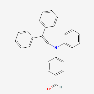 molecular formula C27H21NO B14267839 4-[(2,2-Diphenylethenyl)(phenyl)amino]benzaldehyde CAS No. 151406-89-2