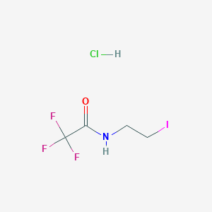 2,2,2-trifluoro-N-(2-iodoethyl)acetamide;hydrochloride