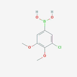 molecular formula C8H10BClO4 B1426785 3-Chloro-4,5-dimethoxyphenylboronic acid CAS No. 1701449-18-4