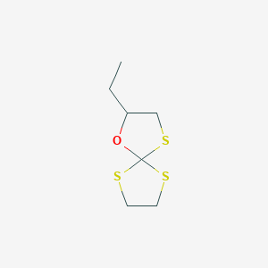 2-Ethyl-1-oxa-4,6,9-trithiaspiro[4.4]nonane