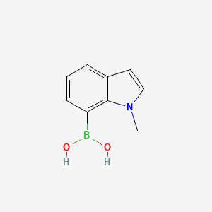 molecular formula C9H10BNO2 B1426786 1-甲基吲哚-7-硼酸 CAS No. 1443380-07-1
