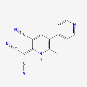 (5-Cyano-2-methyl[3,4'-bipyridin]-6(1H)-ylidene)propanedinitrile