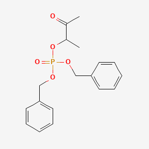 Dibenzyl 3-oxobutan-2-yl phosphate