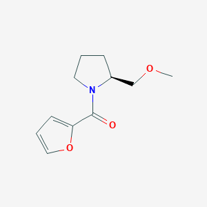 molecular formula C11H15NO3 B14267922 Pyrrolidine, 1-(2-furanylcarbonyl)-2-(methoxymethyl)-, (2S)- CAS No. 183014-03-1