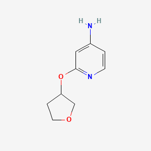 molecular formula C9H12N2O2 B1426797 2-(Oxolan-3-yloxy)pyridin-4-amine CAS No. 1339933-64-0