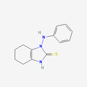 2H-Benzimidazole-2-thione, 1,3,4,5,6,7-hexahydro-1-(phenylamino)-