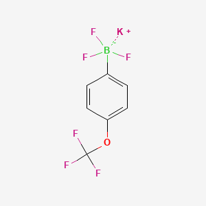 molecular formula C7H4BF6KO B1426805 Potassium 4-(trifluoromethoxy) phenyltrifluoroborate CAS No. 1394827-04-3
