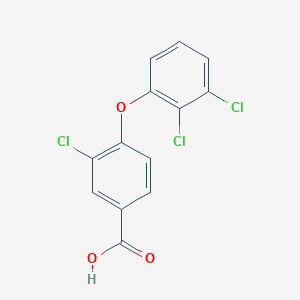 molecular formula C13H7Cl3O3 B1426807 3-Chloro-4-(2,3-dichlorophenoxy)benzoic acid CAS No. 1406477-36-8