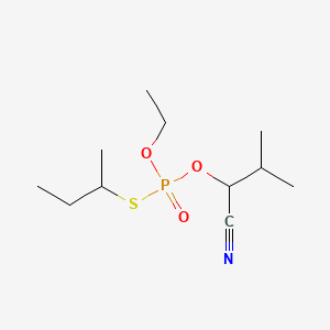 Phosphorothioic acid, O-(1-cyano-2-methylpropyl) O-ethyl S-(1-methylpropyl) ester